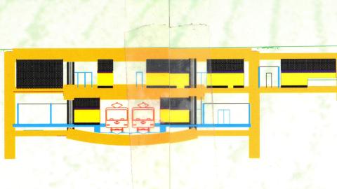 Sección transversal estación Abrantes