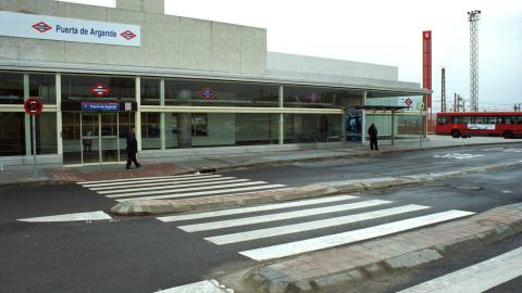 Acceso estación Puerta de Arganda