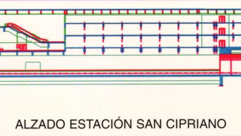 Alzado estación San Cipriano