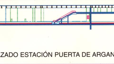 Alzado estación Puerta de Arganda