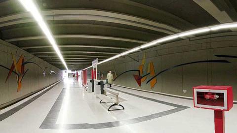 Imágenes mural estación Rivas Urbanizaciones