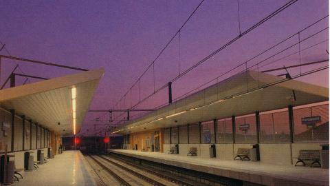 Andenes estación Rivas-Vaciamadrid