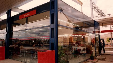 Vista de la cafetería