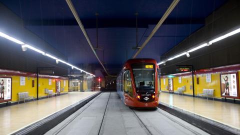 Andenes estación Pinar de Chamartín