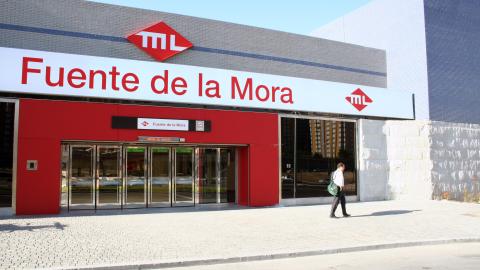 Acceso estación Fuente de la Mora