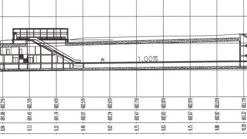 Perfil longitudinal estación Blasco Ibáñez