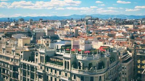Vista aérea de Madrid