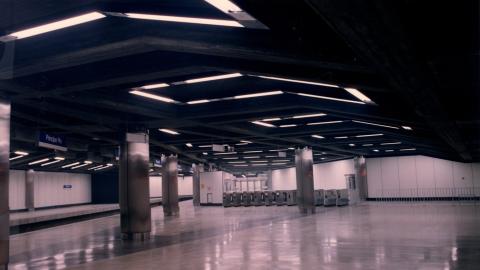 Vestíbulo estación Príncipe Pío del Ramal Ópera-Norte