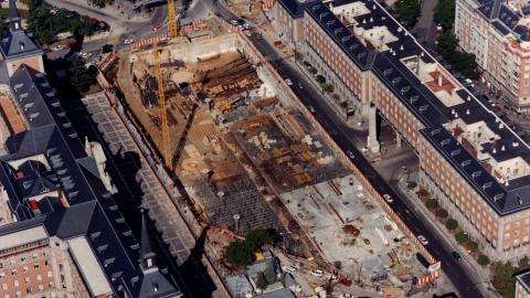 Obras estación e intercambiador de Moncloa