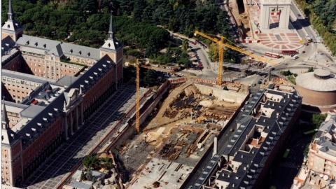 Obras estación e intercambiador de Moncloa