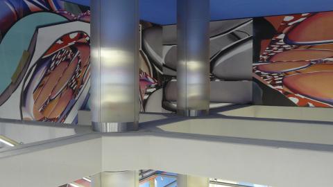 Mural de la estación Alsacia de Línea 2
