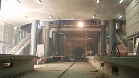 Estación Ciudad de los Ángeles en obras Vista de la estación Ciudad de los Ángeles en obras