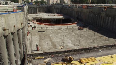 Estación en obras Estación de San Cristóbal en obras