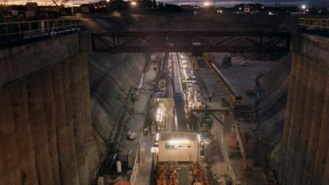 Secuencia e implantación de tuneladora