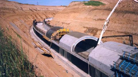 Ejecución túnel cielo abierto