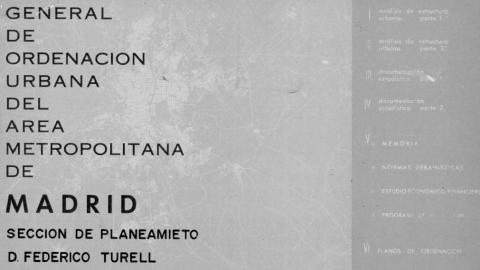 Plan General Ordenación Urbana Madrid 1961