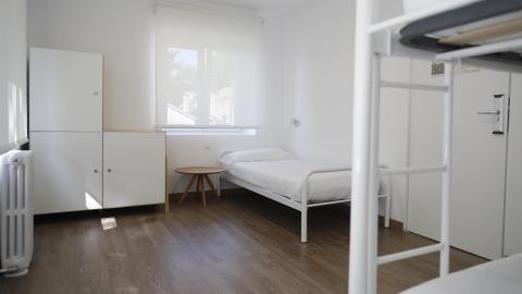 Albergue El Escorial habitación con 1 cama