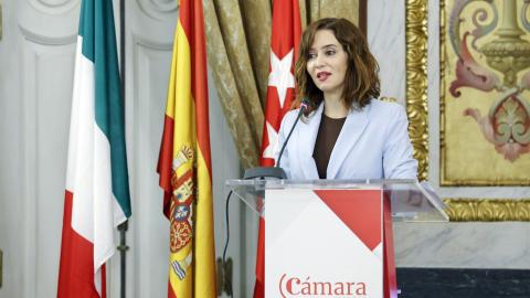 La presidenta durante su intervención