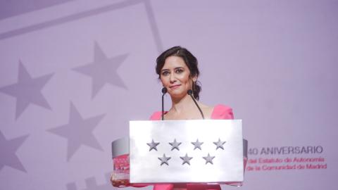 La presidenta durante el discurso del 40 aniversario