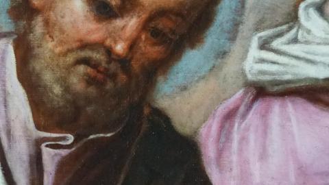 Detalle del retablo después de la restauración detalle retablo nicolás bari