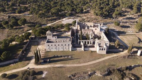 Imagen aérea del Monasterio de Santa María la Real de Valdeiglesias