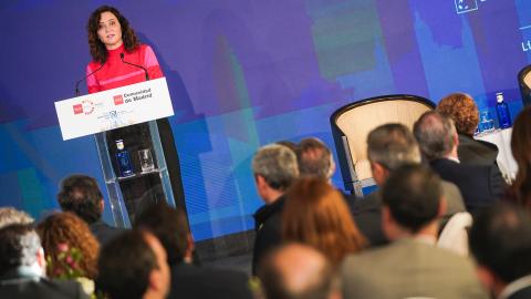 La presidenta durante el acto