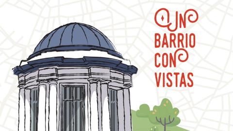ilustración de la estufa vista alegre barrio con vistas