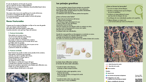 Parada 1 de la senda el legado cantero de Alpedrete