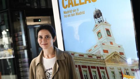 La presidenta Isabel Díaz Ayuso durante la reinauguración