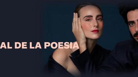 cara hombre y mujer con manos entrelazadas, palabras