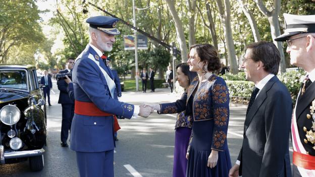 Díaz Ayuso, en el Desfile Militar por el Día de la Fiesta Nacional