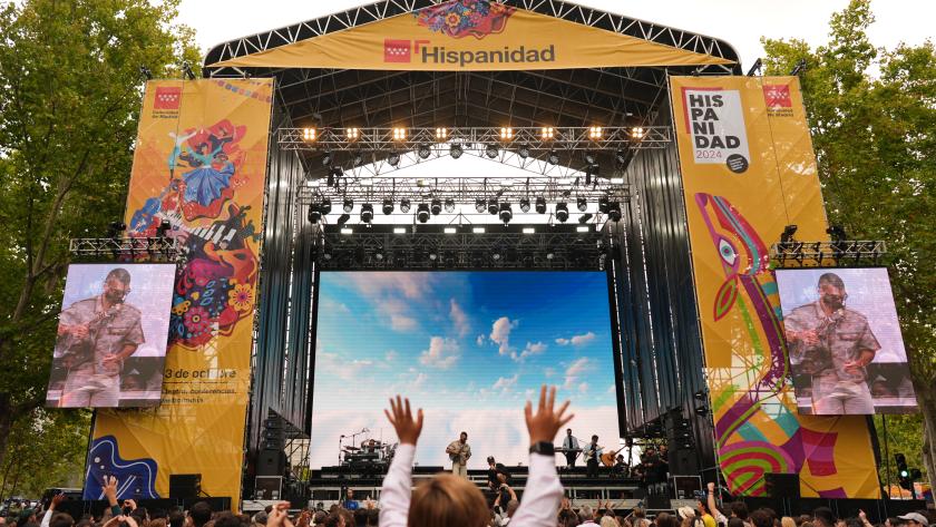 Escenario de la celebración de Dia de la hispanidad