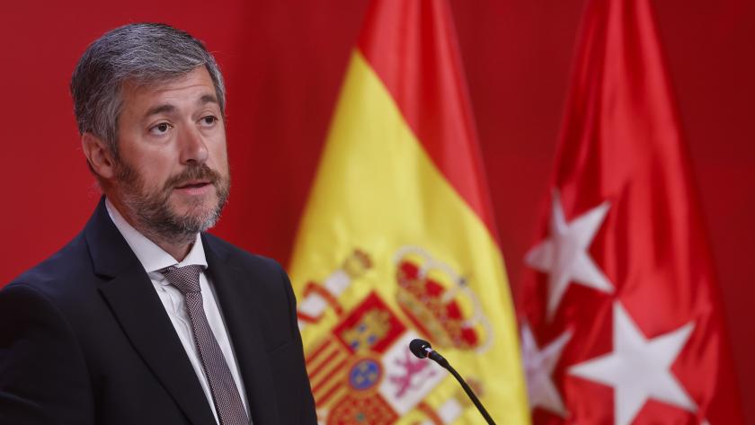 García Martín en rueda de prensa El portavoz de la Comunidad de Madrid atiende a los medios de comunicación desde la Real Casa de Correos