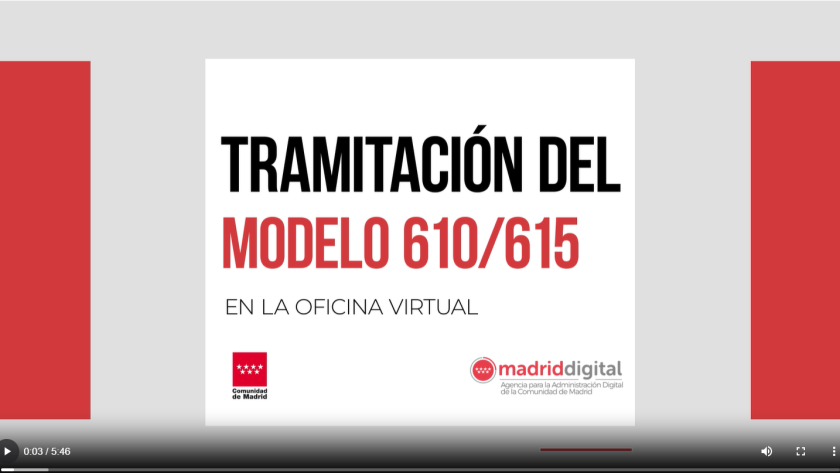 Carátula del vídeo de autoliquidaciones