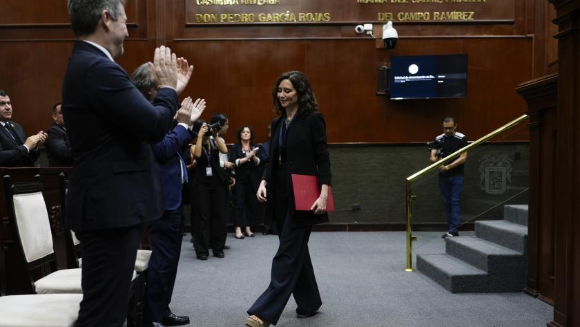 La presidenta Isabel Díaz Ayuso en la entrega de la Medalla de la Libertad