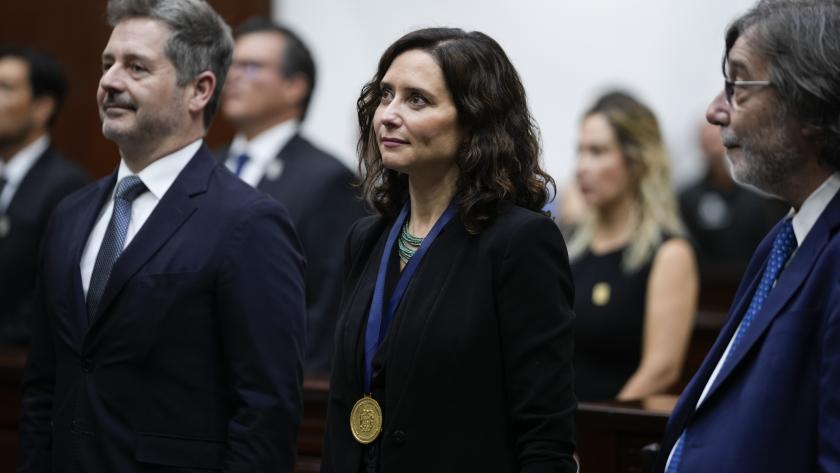 La presidenta Isabel Díaz Ayuso en la entrega de la Medalla de la Libertad
