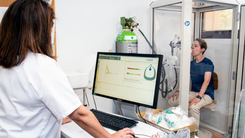 espirometría a paciente