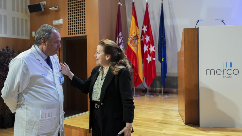 Matute participa en el acto de entrega de los reconocimientos de Merco Salud 2025 La consejera Fátima Matute durante la entrega de los reconocimientos a hospitales públicos