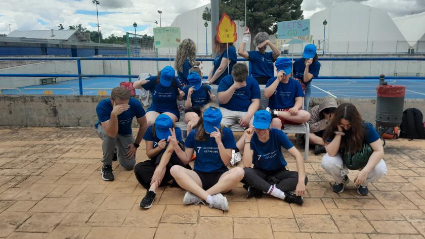 Imagen de pacientes del HD CET tras participar en una actividad de grupo