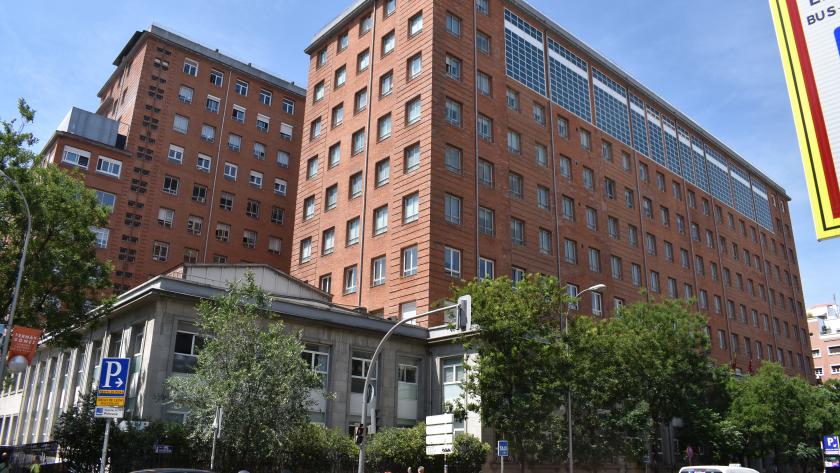 Vista de la fachada del Hospital de La Princesa 
