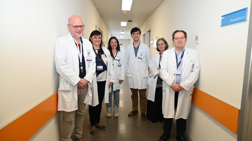 Profesionales de los servicios de Radiodiagnóstico y Anatomía Patológica del Hospital Universitario Infanta Leonor, implicados en los estudios reconocidos