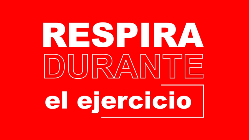 Respira durante el ejercicio
