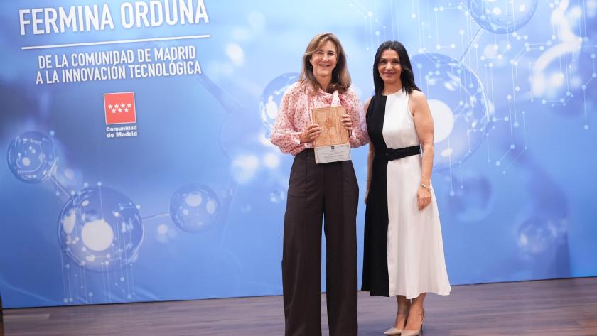 Zarzalejo entrega los VIII premios Fermina Orduña La consejera Mercedes Zarzalejo durante la entrega de los premios que reconocen la innovación de personas que han desarrollado nuevas tecnologías para el tejido productivo y empresarial