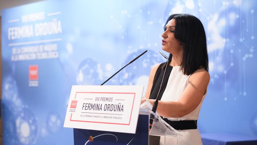 Zarzalejo entrega los VIII premios Fermina Orduña La consejera Mercedes Zarzalejo durante la entrega de los premios que reconocen la innovación de personas que han desarrollado nuevas tecnologías para el tejido productivo y empresarial