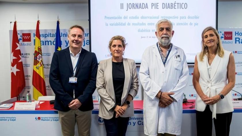 Imagen de la mesa inaugural del evento en el Hospital Universitario Ramón y Cajal