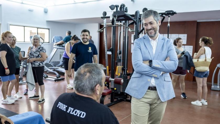 El consejero Miguel Ángel García Martín durante la inauguración en Villamanrique de Tajo del nuevo Auditorio La Vega de Tajo