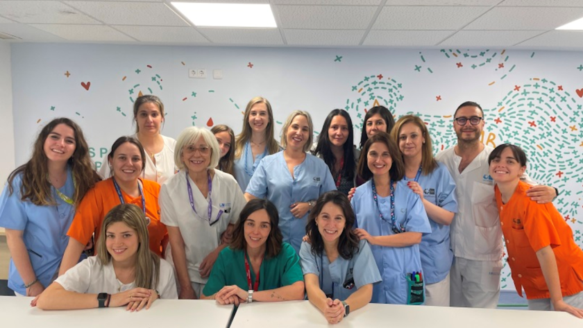 Imagen de grupo de parte de los profesionales del Banco de Sangre del Hospital Universitario Ramón y Cajal