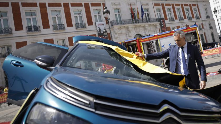 El consejero Carlos Novillo durante el XX Encuentro Nacional de Rescate en Accidentes de Tráfico y Trauma