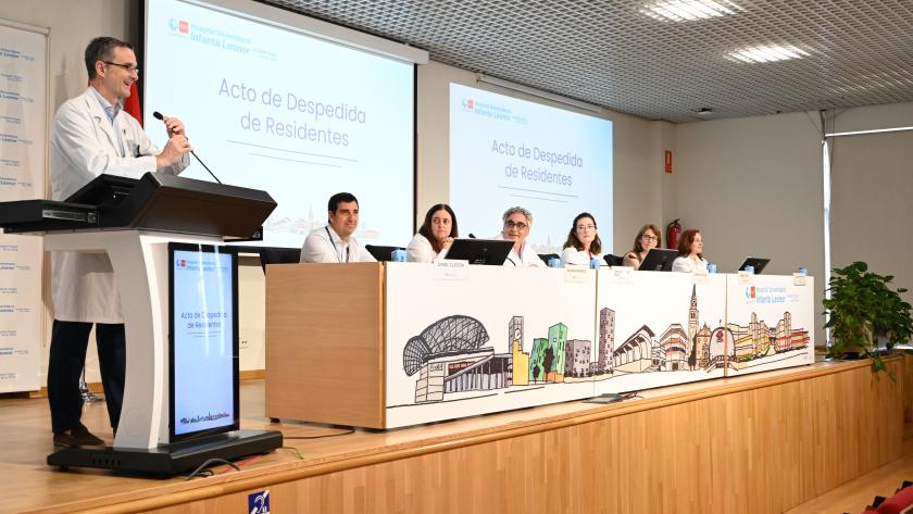 Acto de Despedida a los residentes formados en el hospital