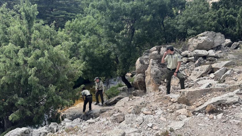 Agentes Forestales y policías controlan el baño en zonas protegidas del PN Sierra del Guadarrama